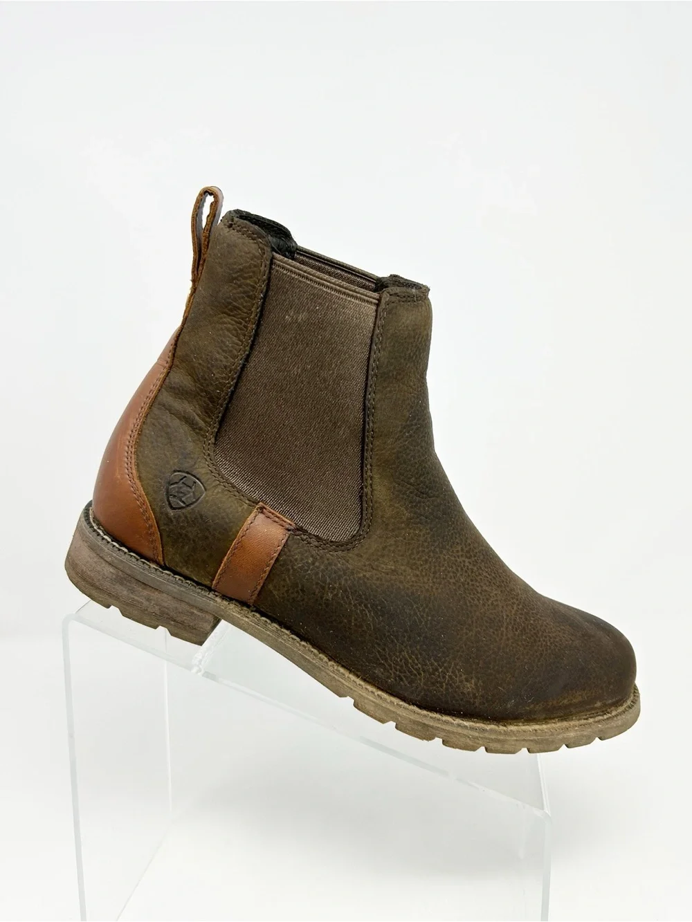 Ariat Wexford H2O Womens Chelsea Ankle Boots Brown Waterproof Pull On Size 8.5